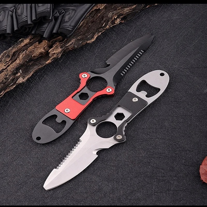 Dive Knife Titanium - 스테인리스 스틸 다기능 나이프 다이빙 도구