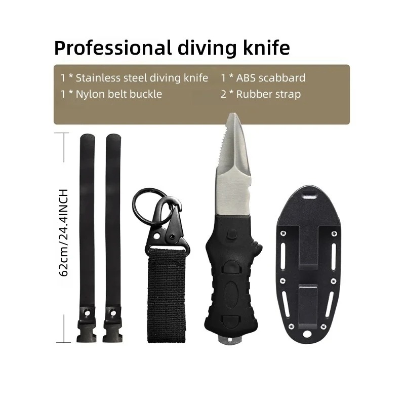 야외 수상 구조용 나이프, 로프 커터가 있는 스테인리스 - Dive Knife Titanium 리뷰 및 가격