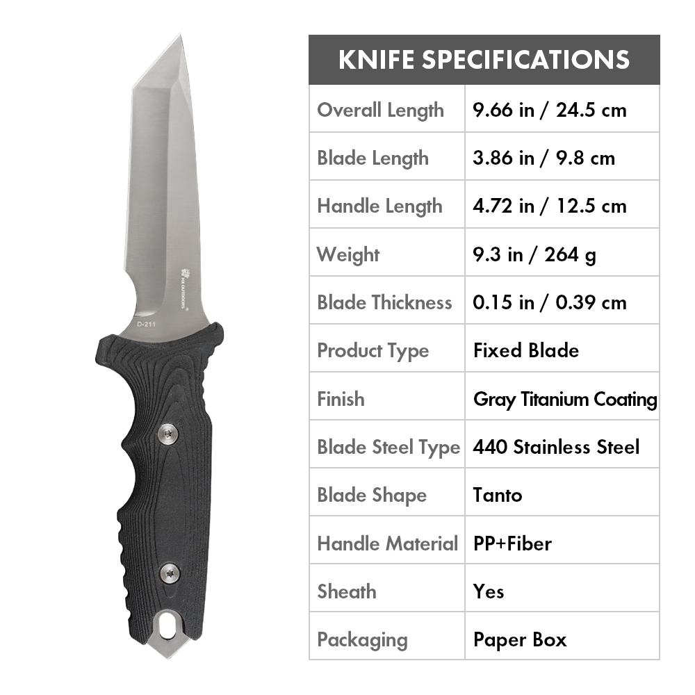 생존용 고정날 나이프 EDC 전술용 나이프 벨트 케이스 - Dive Knife Titanium 리뷰 및 가격
