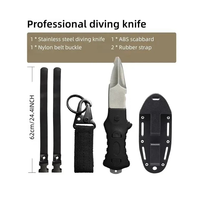 야외 수상 구조 나이프 스피어피싱 다이빙 나이프 스테인 - Dive Knife Titanium 리뷰 및 가격