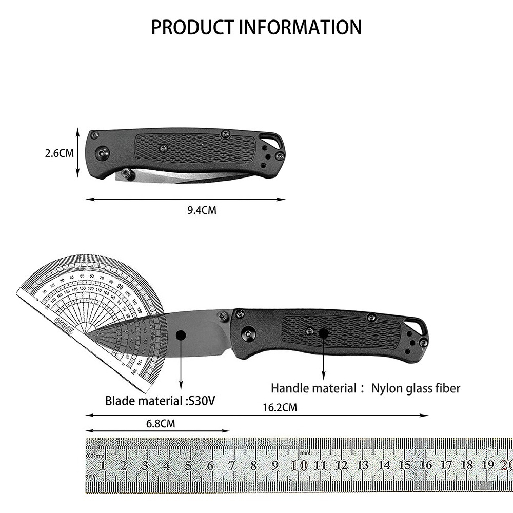 533 나일론 섬유 S30V 트레킹 접이식 칼 휴대용  - Dive Knife Titanium 리뷰 및 가격