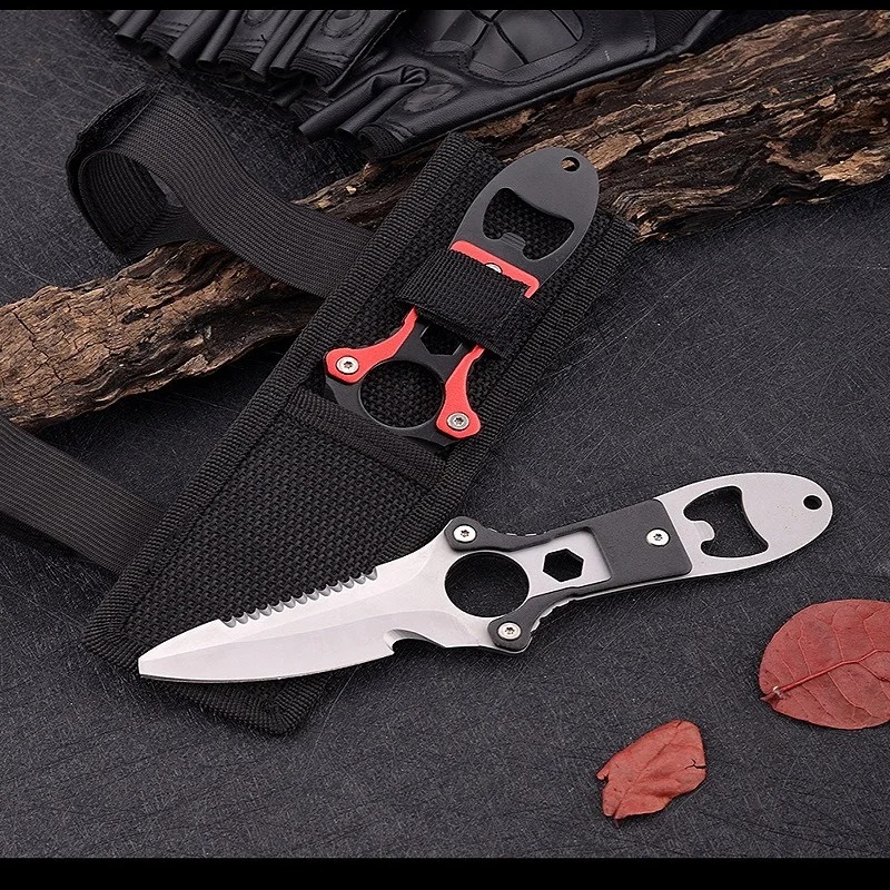 스테인리스 스틸 다기능 나이프 다이빙 도구 수상 구조  - Dive Knife Titanium 리뷰 및 가격